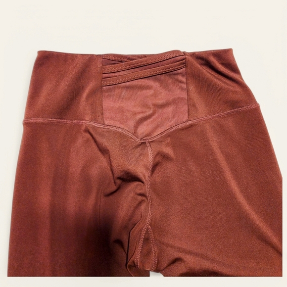 Ebb & Flow Women's Rust Red High Waisted Athletic Leggings Size Small - Picture 5 of 6